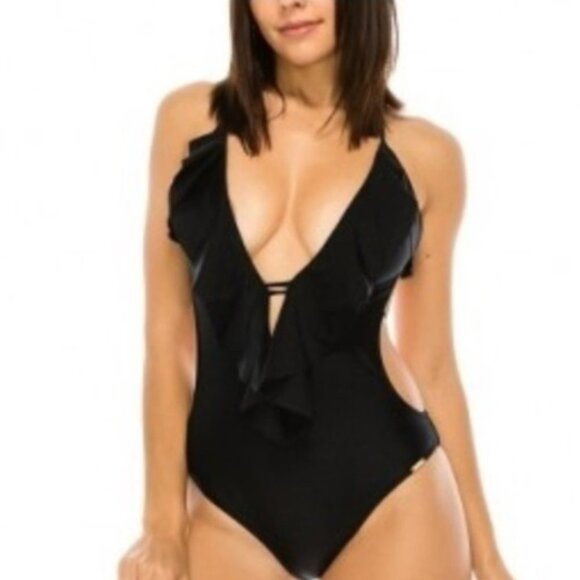 One piece Black Swimsuit - Picture 1 of 3